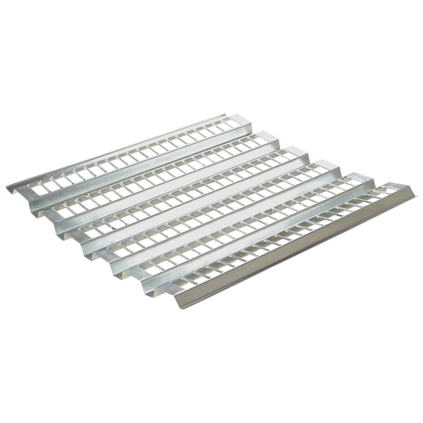 Open-Area Pallet Rack Decking 38.5"W x 96"L Gray Galvanized Steel